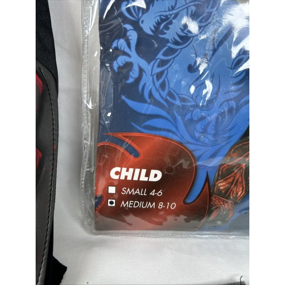 Spirit Halloween Skull Dragon Ninja Costume Child Medium 4-6 Black Red